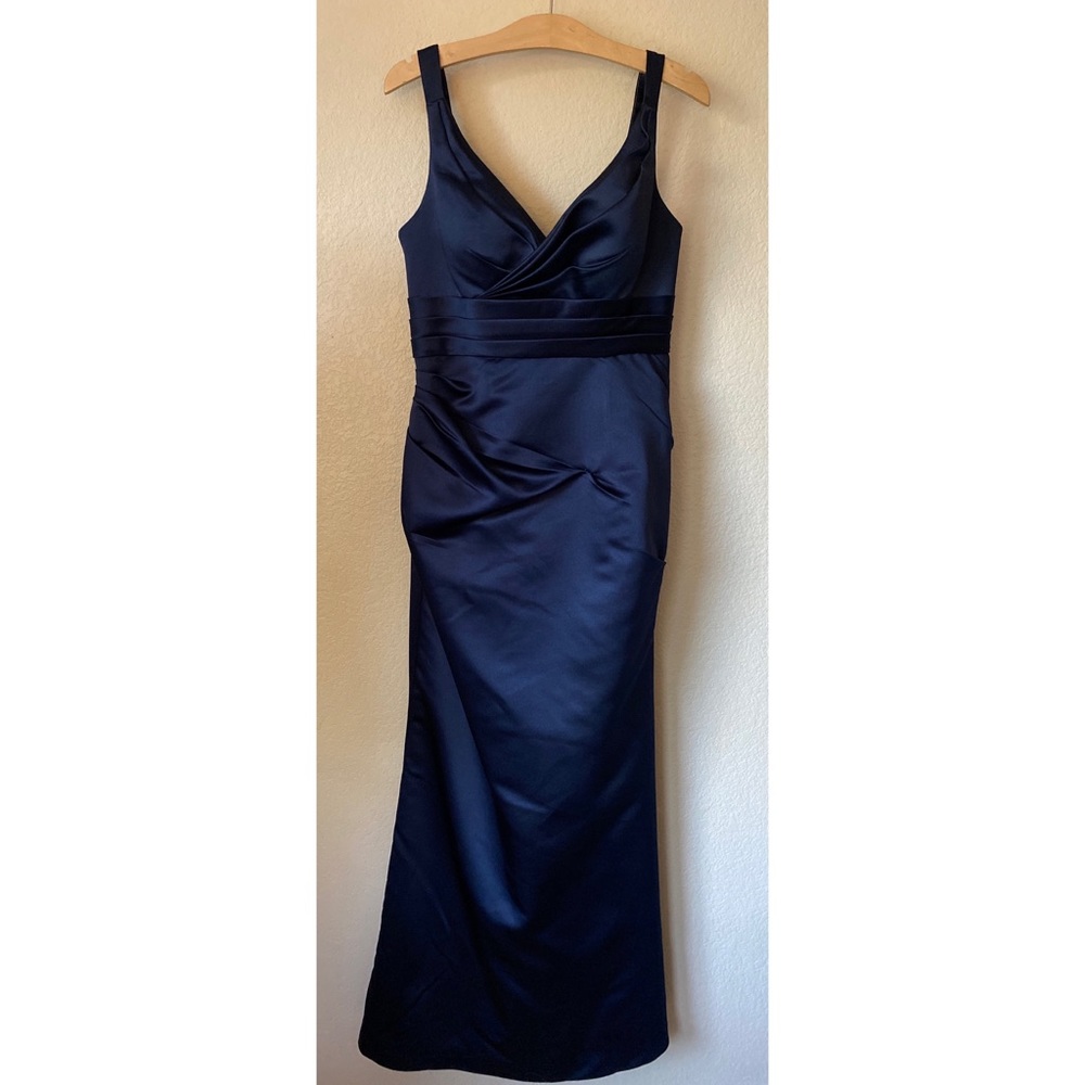 Bill Levkoff Floor Length Dress Gown Polyester Wrap Style Top Size 8 *Sample